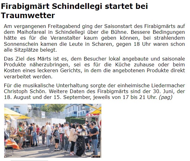 Firabig Maert Schindellegi Feusisberg